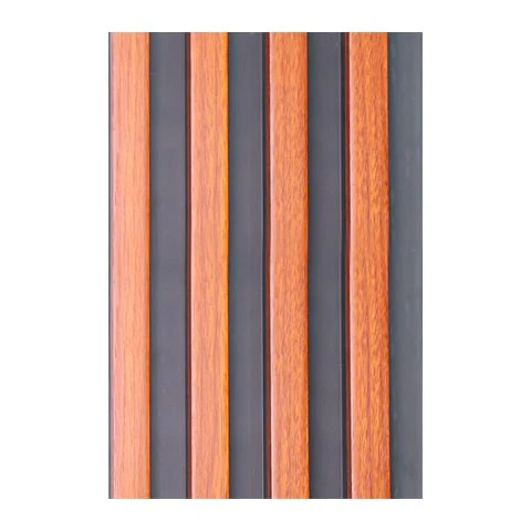 Lambrín de WPC fondo negro (interior) Teak Aracaju / Caja con 14 piezas (290x16 cm)